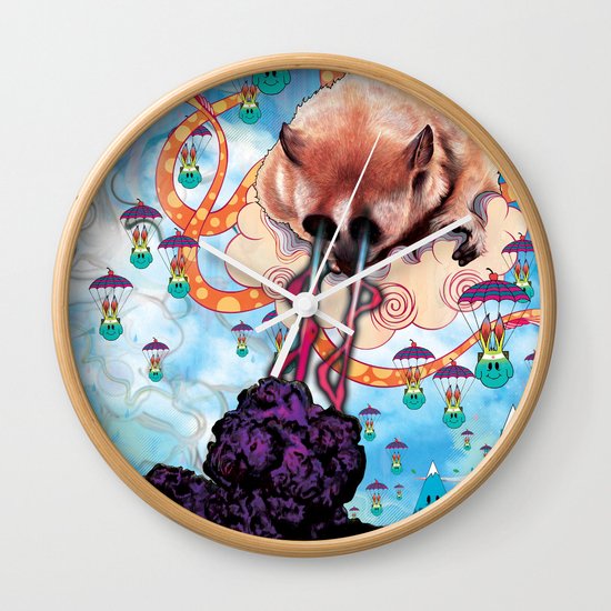 Attack of the Super Furry Animals! Wall Clock