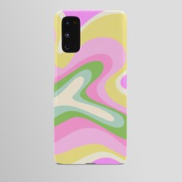 Neon Pastel Abstract Bubble Gum Swirl - Pink Android Case