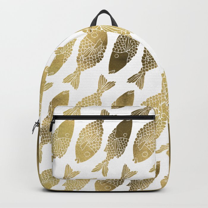 Indonesian Fish Duo – Gold Palette Backpack