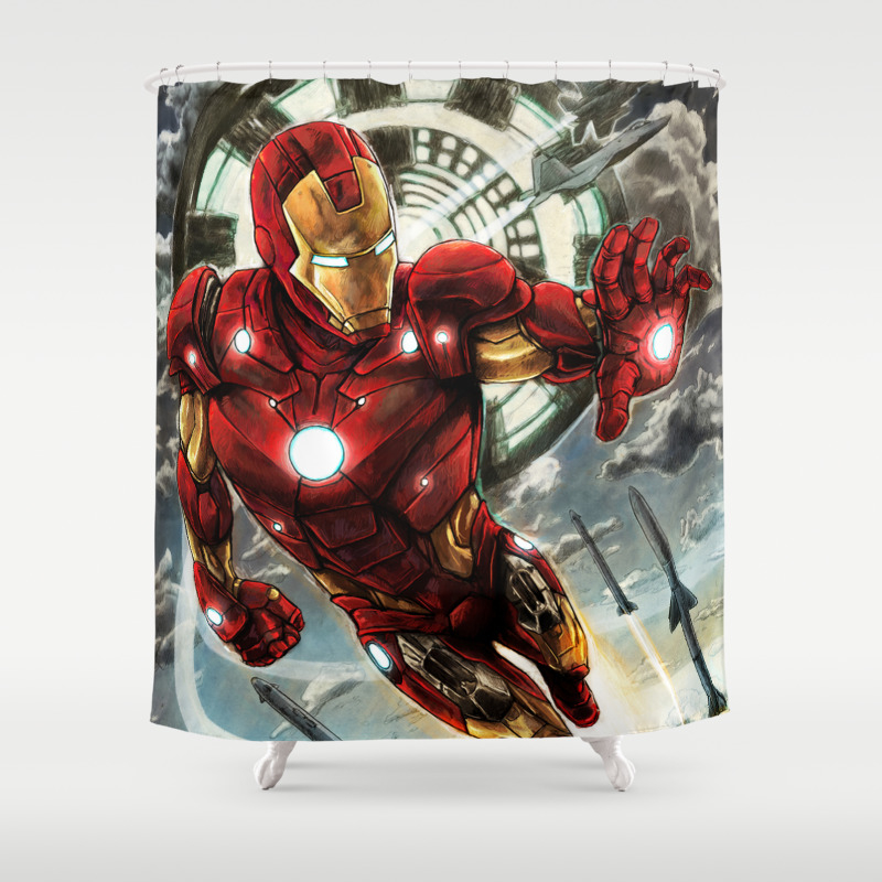 Iron Man Shower Curtain By Emilydoyle Society6