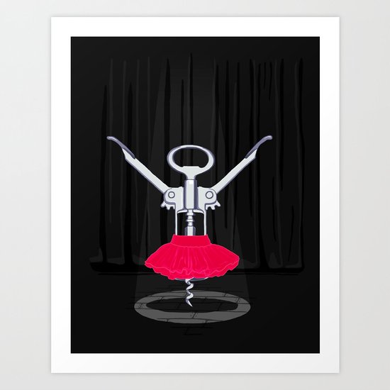 Dancer Corkscrew Art Print