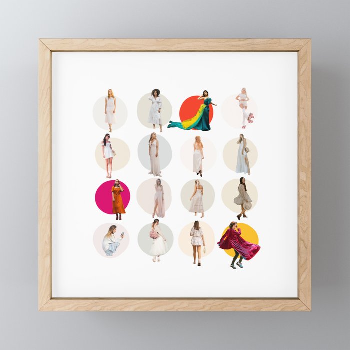 If Picture Day Happened In Our Thirties Framed Mini Art Print