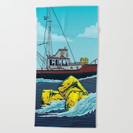 Jaws: Orca Illustration Beach Towel