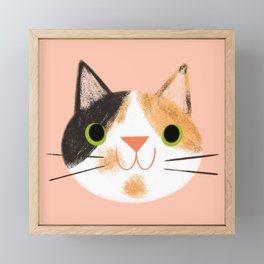 Calico Cat Framed Mini Art Print