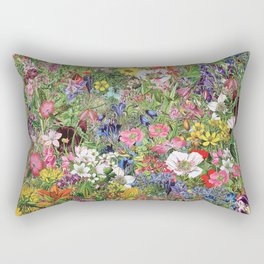 Botanical Bloom Nature Wildflower Rectangular Pillow