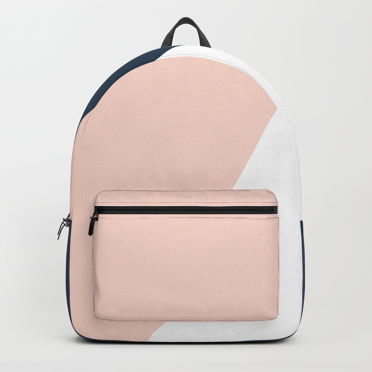 pink navy blue backpack