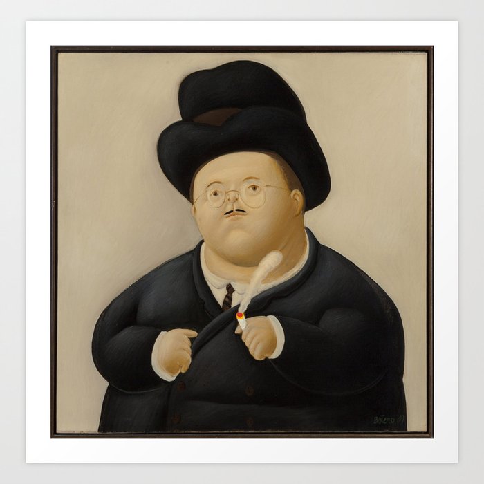 Fernando Botero - Abogado Art Print