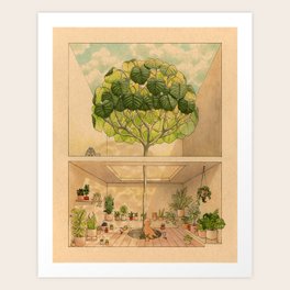 Round Tree Art Print