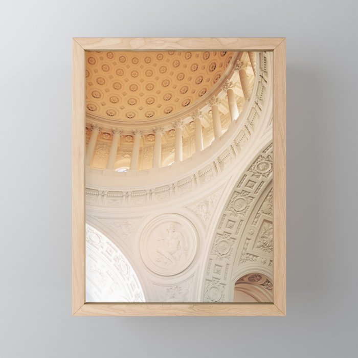 San Francisco City Hall Interior Architecture  Framed Mini Art Print