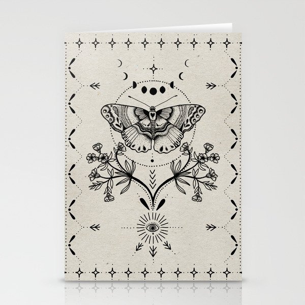 Magical Moth Stationery Cards