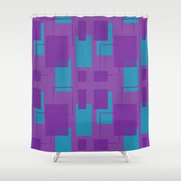Color block rectangles Shower Curtain