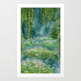 Magical Lilypond Art Print