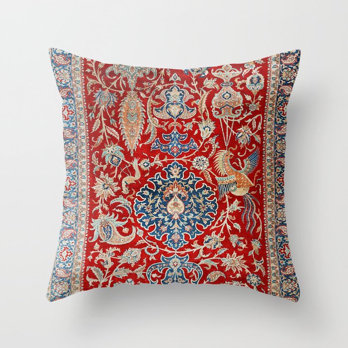 Turkey Hereke. Vintage Patterns Throw Pillow