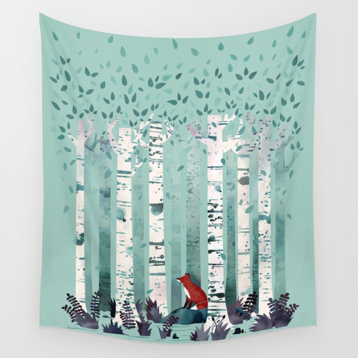 The Birches Wall Tapestry