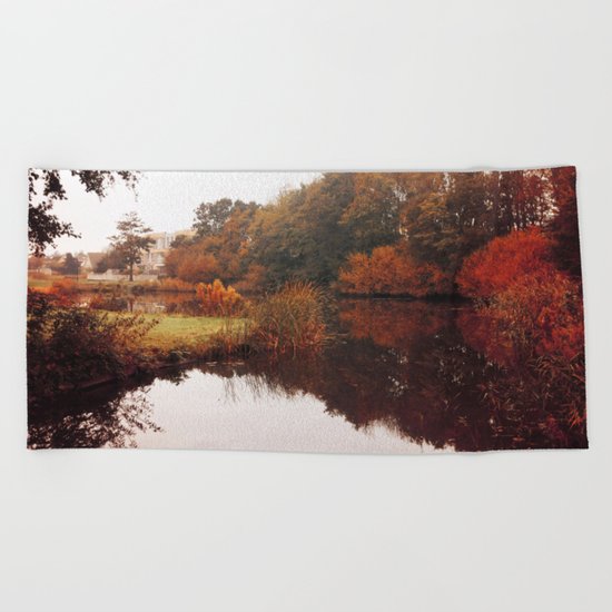 Autumn Scenery #5 Beach Towel