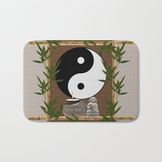 The Balance of Yin Yang Bath Mat