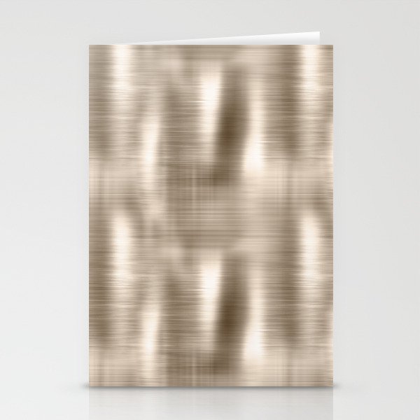 Light Gold Brushed Metallic Texture Stationery Cards