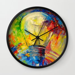 Light Art Wall Clocks Society6