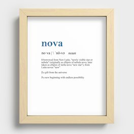 Define Nova Recessed Framed Print