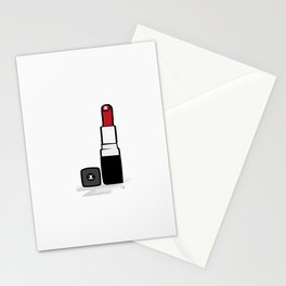 red lipstick Stationery Cards