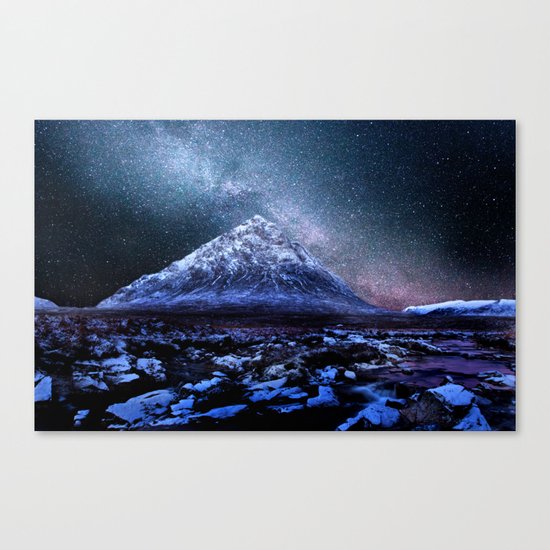 Milky Way Mountain Canvas Print