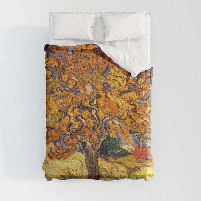 The Mulberry Tree by Vincent van Gogh Duvet Cover