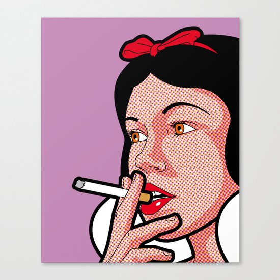 The secret life of heroes - Snow Smoke Canvas Print