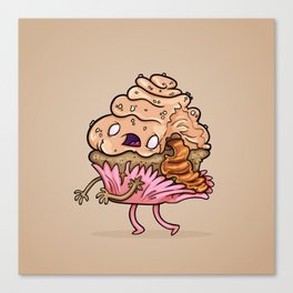 Cupcake zombie 5 Canvas Print