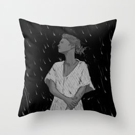 Raindrops Throw Pillow