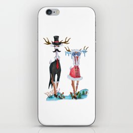 Fashion Christmas Deer 6 iPhone Skin