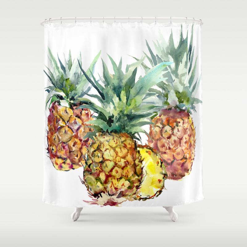 Pineapples Pineapple Art Design Watercolor Tropical HAwaiian