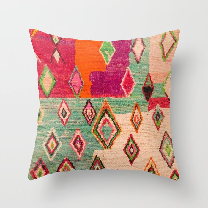 Traditional Moroccan Berber Design Throw Pillow