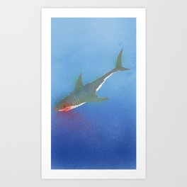 The White Shark Art Print