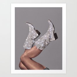 These Boots - Glitter After Hours Art Print