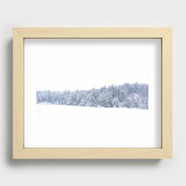 Peaceful Storm - Winter Snow Recessed Framed Print