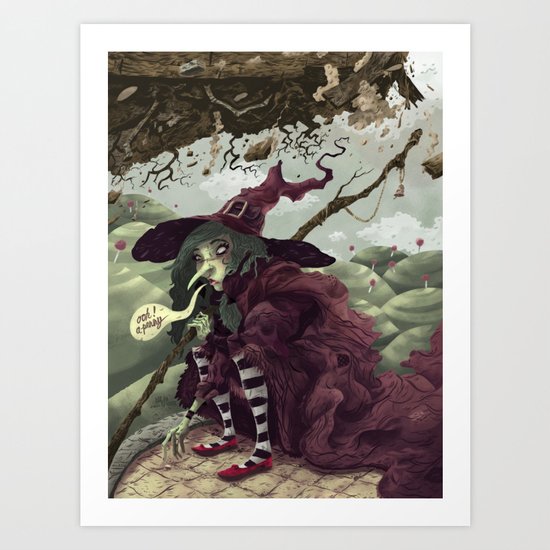Wicked Witch of the East Art Print