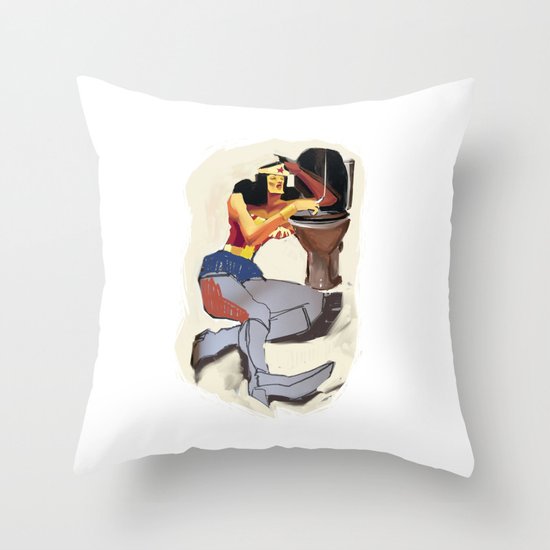 Wonder life Throw Pillow