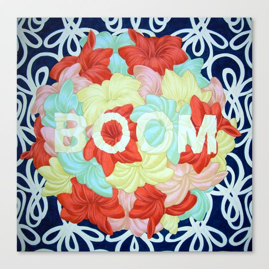 My Mushroom Clouds Will Look Like Flowers Canvas Print