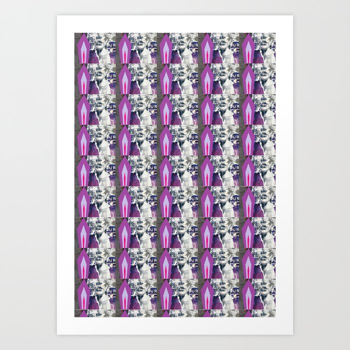 Purple Mouth - Williamsburg NY, 2015 Art Print