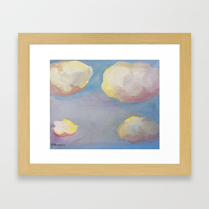 Clouds Framed Art Print