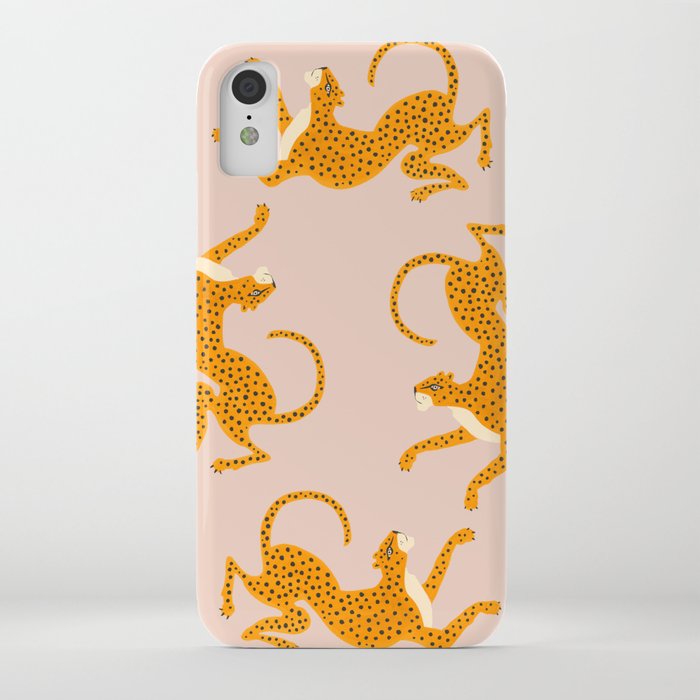 leopard race - pink iphone case leopard race - pink iphone case