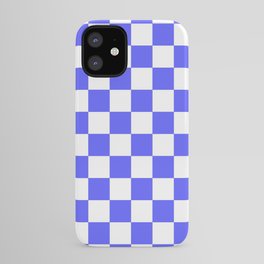 Checkered (Blue & White Pattern) iPhone Case