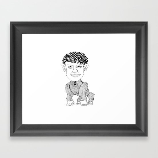Monkey Boy Framed Art Print