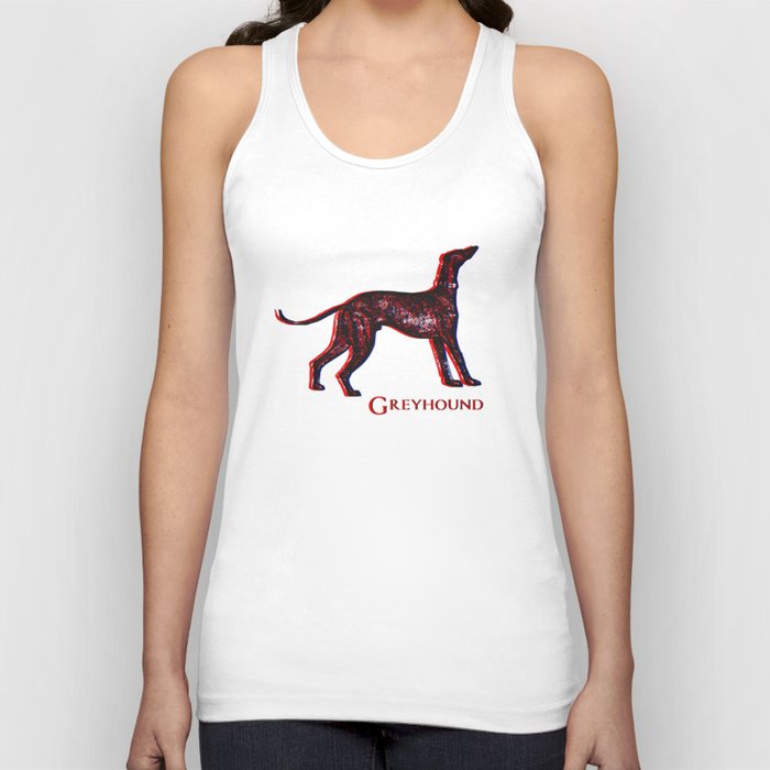 Greyhound Dog | Animal Art Design Tank Top