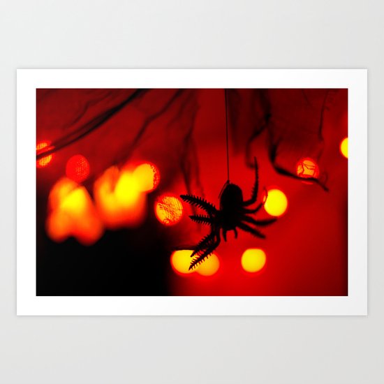 halloween spider Art Print