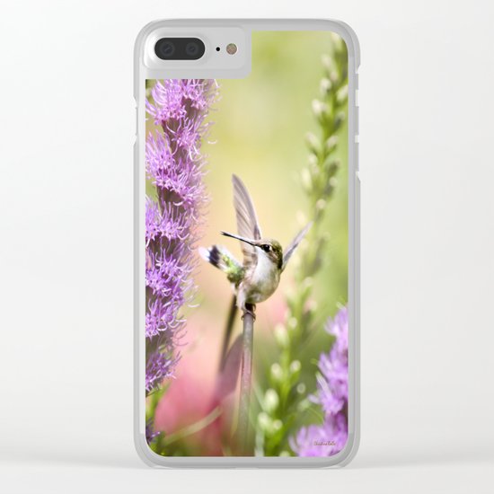 Hummingbird Whimsy Clear iPhone Case