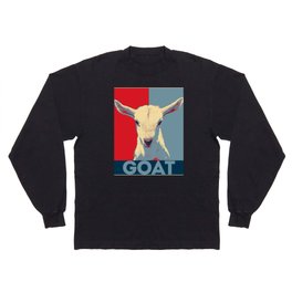 Goat Obama Hope Poster Remake Long Sleeve T-shirt