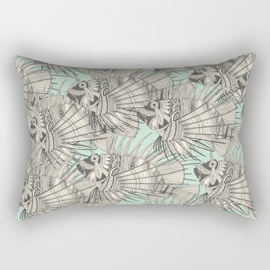 fish mirage mint Rectangular Pillow