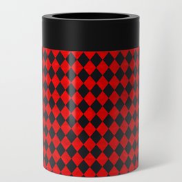 Through The Looking Glass Red Checkered Can Cooler