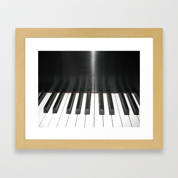 Piano keys Framed Art Print